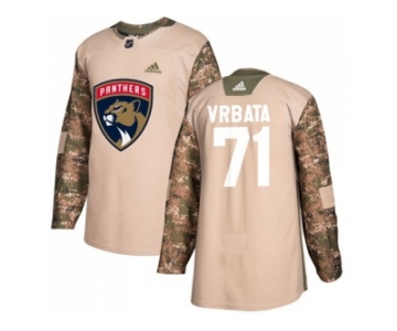 Men Adidas Florida Panthers #71 Radim Vrbata Camo Authentic 2017 Veterans Day Stitched NHL Jersey