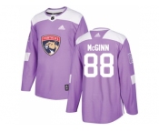 Men Adidas Florida Panthers #88 Jamie McGinn Purple Authentic Fights Cancer Stitched NHL Jersey