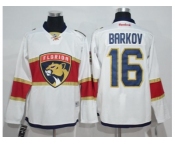 Men Florida Panthers #16 Aleksander Barkov White Road Stitched NHL Jersey