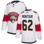 Men Florida Panthers #62 Brandon Montour White Stitched NHL Jersey