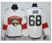 Men Florida Panthers #68 Jaromir Jagr White Road Stitched NHL Jersey