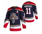 Men's Florida Panthers #11 Jonathan Huberdeau Black 2020-21 Reverse Retro Alternate Hockey Jersey