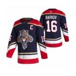 Men's Florida Panthers #16 Aleksander Barkov Black 2020-21 Reverse Retro Alternate Hockey Jersey