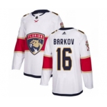 Men's Florida Panthers #16 Aleksander Barkov White Road Stitched Hockey Jersey