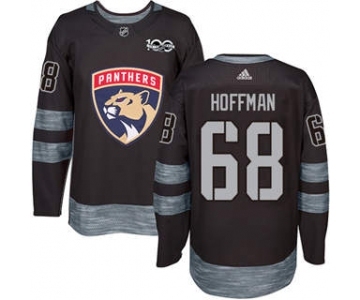 Men's Florida Panthers #68 Mike Hoffman Black 1917-2017 100th Anniversary Stitched Hockey