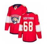 Men's Florida Panthers #68 Mike Hoffman Red Home Stitched Hockey Jersey