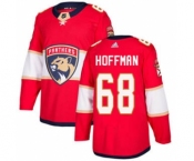 Men's Florida Panthers #68 Mike Hoffman Red Home Stitched Hockey Jersey