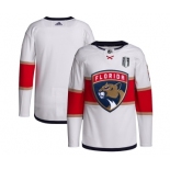 Men's Florida Panthers Blank White 2023 Stanley Cup Final Stitched Jersey