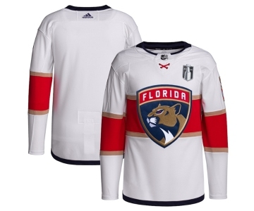 Men's Florida Panthers Blank White 2023 Stanley Cup Final Stitched Jersey