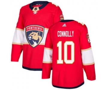 Men's Panthers #10 Brett Connolly Red Home Authentic Stitched Hockey Jersey