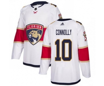 Men's Panthers #10 Brett Connolly White Road Authentic Stitched Hockey Jersey