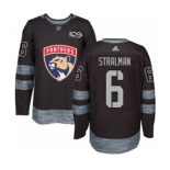 Men's Panthers #6 Anton Stralman Black 1917-2017 100th Anniversary Stitched Hockey Jersey