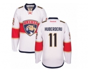 Men's Reebok Florida Panthers #11 Jonathan Huberdeau Authentic White Away NHL New Jersey