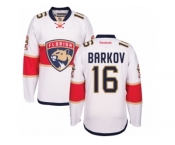 Men's Reebok Florida Panthers #16 Aleksander Barkov Authentic White Away NHL New Jersey