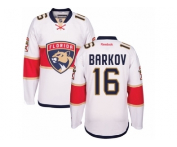 Men's Reebok Florida Panthers #16 Aleksander Barkov Authentic White Away NHL New Jersey