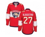 Men's Reebok Florida Panthers #27 Nick Bjugstad Authentic Red Home NHL New Jersey