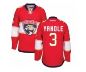 Men's Reebok Florida Panthers #3 Keith Yandle Authentic Red Home NHL Jersey