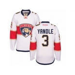 Men's Reebok Florida Panthers #3 Keith Yandle Authentic White Away NHL Jersey