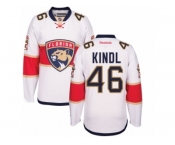 Men's Reebok Florida Panthers #46 Jakub Kindl Authentic White Away NHL New Jersey