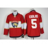 Men's Reebok Florida Panthers #5 Aaron Ekblad Authentic Red Home New NHL Jersey