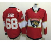 Men's Reebok Florida Panthers #68 Jaromir Jagr Authentic Red Home New NHL Jersey