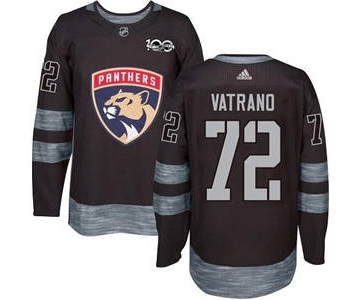 Panthers #72 Frank Vatrano Black 1917-2017 100th Anniversary Stitched Hockey Jersey