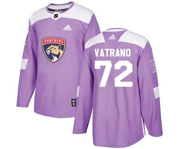 Panthers #72 Frank Vatrano Purple Fights Cancer Stitched Hockey Jersey