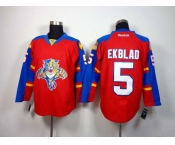 nhl jerseys florida panthers #5 ekblad red