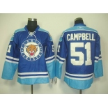 nhl jerseys florida panthers #51 campbell blue 2011 new