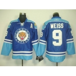 nhl jerseys florida panthers #9 weiss blue 2011 new