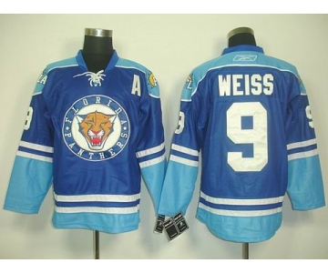 nhl jerseys florida panthers #9 weiss blue 2011 new