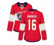 Women Adidas Florida Panthers #16 Aleksander Barkov Red Home Authentic Stitched NHL Jersey