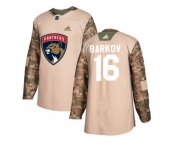 Youth Adidas Florida Panthers #16 Aleksander Barkov Camo Authentic 2017 Veterans Day Stitched NHL Jersey