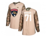 Youth Adidas Florida Panthers #71 Radim Vrbata Camo Authentic 2017 Veterans Day Stitched NHL Jersey