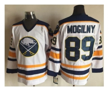 Buffalo Sabres #89 Alexander Mogilny White CCM Throwback Stitched NHL Jersey