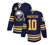 Men Adidas Buffalo Sabres #10 Dale Hawerchuk Navy Blue Home Authentic Stitched NHL Jersey