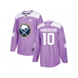 Men Adidas Buffalo Sabres #10 Dale Hawerchuk Purple Authentic Fights Cancer Stitched NHL Jersey