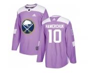 Men Adidas Buffalo Sabres #10 Dale Hawerchuk Purple Authentic Fights Cancer Stitched NHL Jersey