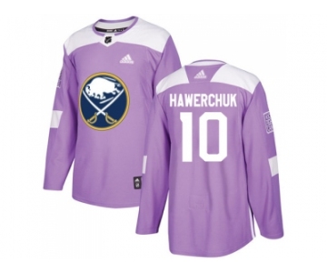 Men Adidas Buffalo Sabres #10 Dale Hawerchuk Purple Authentic Fights Cancer Stitched NHL Jersey