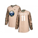 Men Adidas Buffalo Sabres #11 Gilbert Perreault Camo Authentic 2017 Veterans Day Stitched NHL Jersey