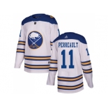 Men Adidas Buffalo Sabres #11 Gilbert Perreault White Authentic 2018 Winter Classic Stitched NHL Jersey