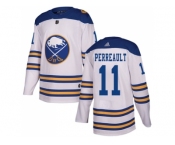 Men Adidas Buffalo Sabres #11 Gilbert Perreault White Authentic 2018 Winter Classic Stitched NHL Jersey