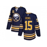 Men Adidas Buffalo Sabres #15 Jack Eichel Navy Blue Home Authentic Stitched NHL Jersey