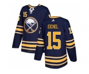 Men Adidas Buffalo Sabres #15 Jack Eichel Navy Blue Home Authentic Stitched NHL Jersey