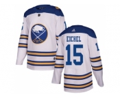 Men Adidas Buffalo Sabres #15 Jack Eichel White Authentic 2018 Winter Classic Stitched NHL Jersey