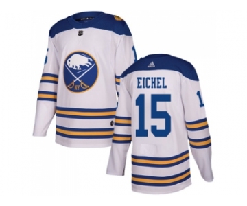 Men Adidas Buffalo Sabres #15 Jack Eichel White Authentic 2018 Winter Classic Stitched NHL Jersey