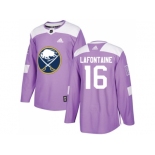 Men Adidas Buffalo Sabres #16 Pat Lafontaine Purple Authentic Fights Cancer Stitched NHL Jersey