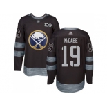 Men Adidas Buffalo Sabres #19 Jake McCabe Black 1917-2017 100th Anniversary Stitched NHL Jersey