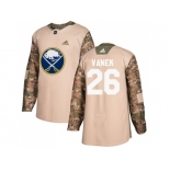 Men Adidas Buffalo Sabres #26 Thomas Vanek Camo Authentic 2017 Veterans Day Stitched NHL Jersey