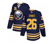 Men Adidas Buffalo Sabres #26 Thomas Vanek Navy Blue Home Authentic Stitched NHL Jersey